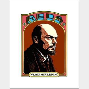 Vladimir Lenin - Retro Communist Trading Card Posters and Art